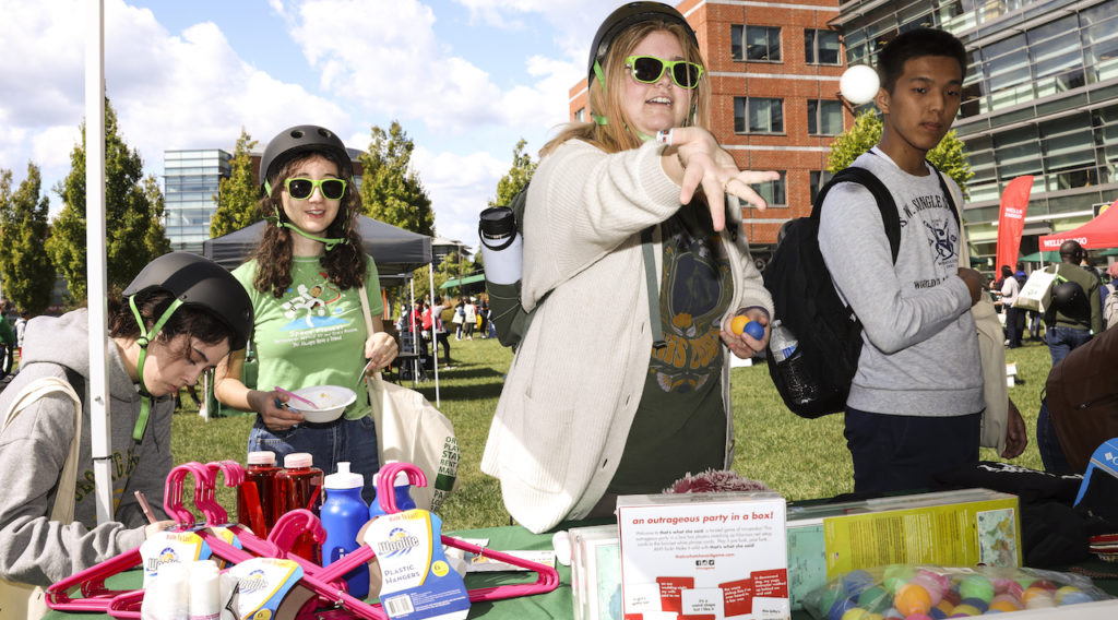AMPLIFY will feature food trucks, games, giveaways, music, shopMason units, Patriot Perks members, amd community partners.  Photo by:  Ron Aira/Creative Services/ George Mason University
